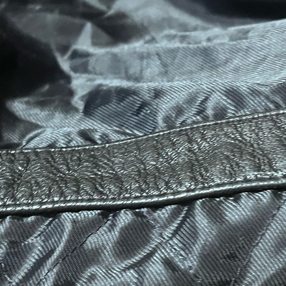 Kenneth Cole Black Leather Jacket for Men Sz M Zip Up with Pockets - Picture 7 of 12